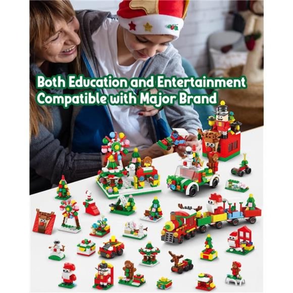 Advent Calendar, 24 Days Holiday Countdown Playset Building Blocks Toys - Picture 5 of 6